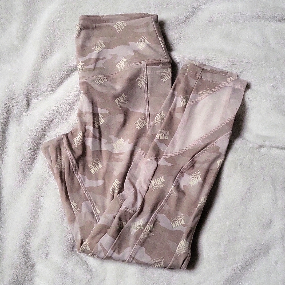 PINK Leggings | Size S | Tan Camoflauge